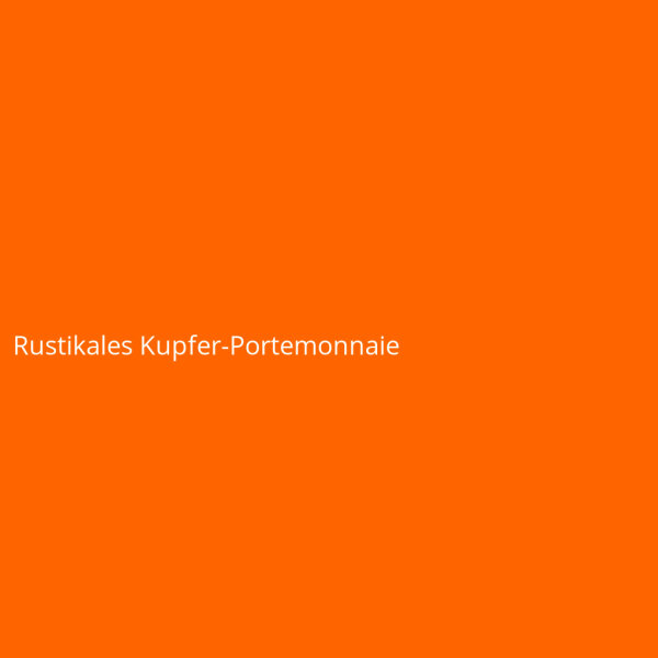 Rustikales Kupfer-Portemonnaie