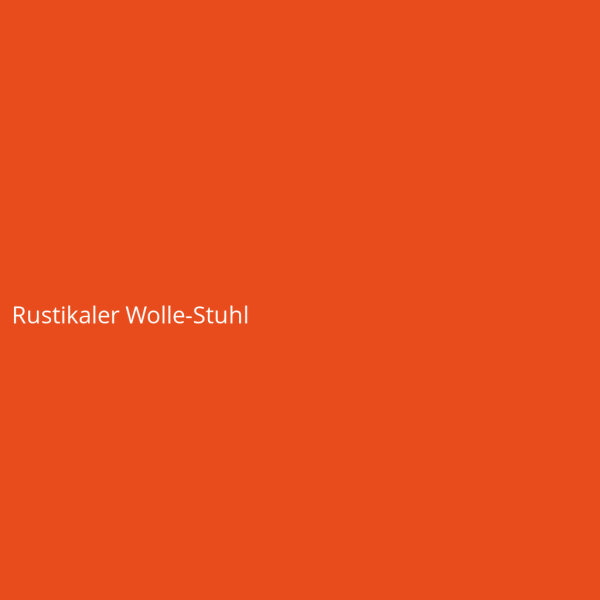 Rustikaler Wolle-Stuhl